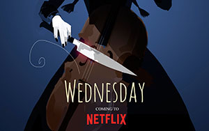 Netflix`s English action series, `Wednesday` directed by Tim Burton